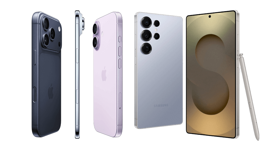 iPhone and Samsung Handsets